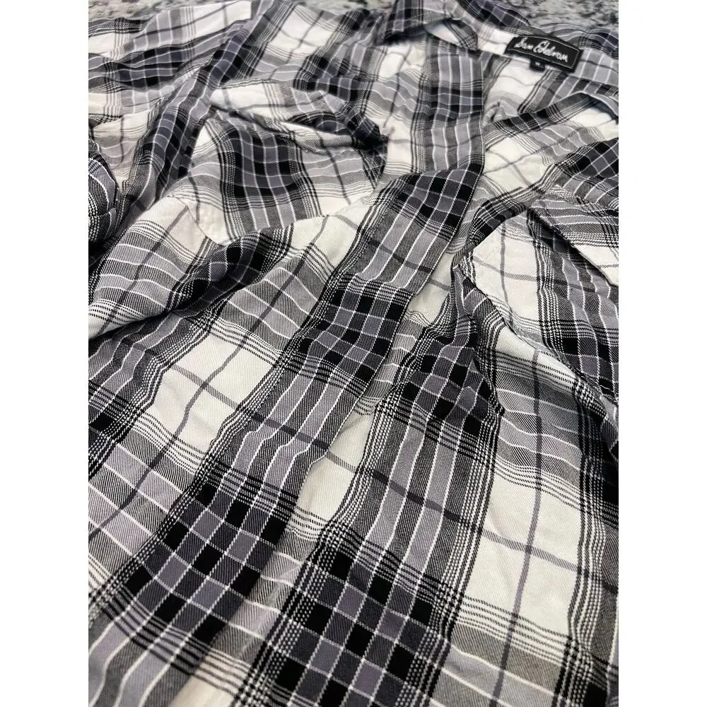 Sam Edelman women’s top size M button up high low tunic style - Picture 5 of 9